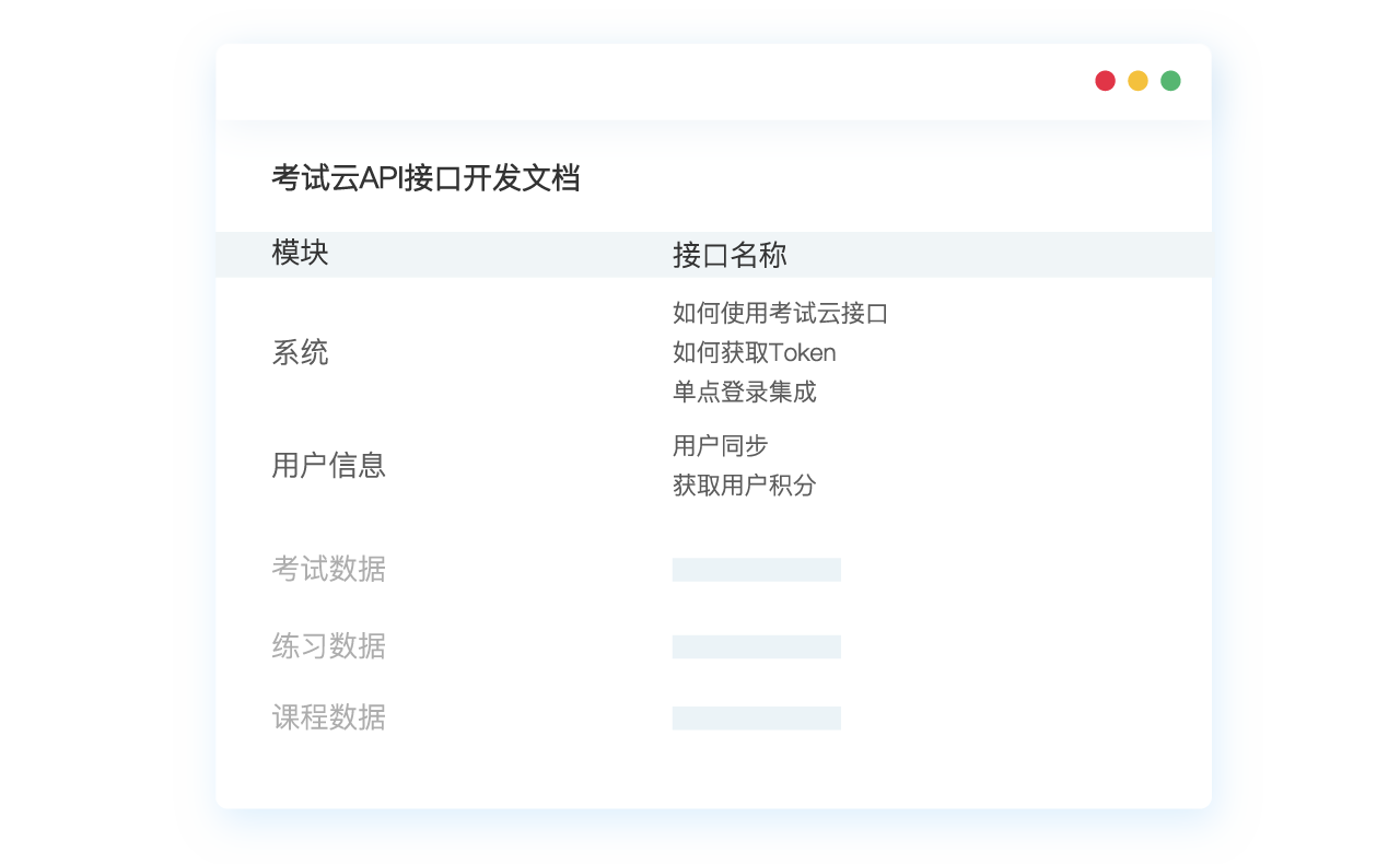 考試系統(tǒng)接口