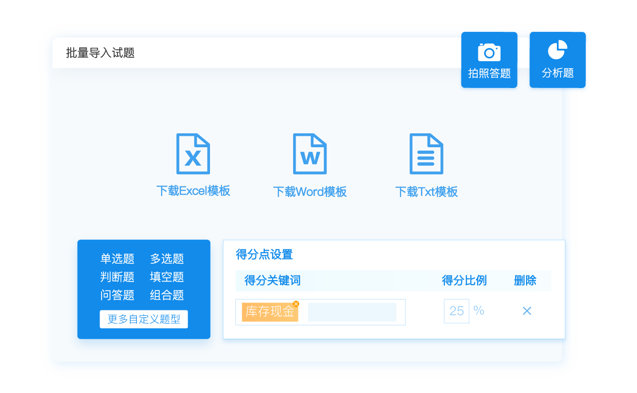 試題功能
